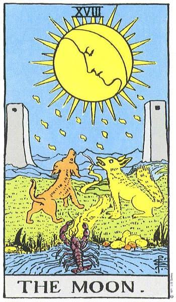 The Moon tarot card preview